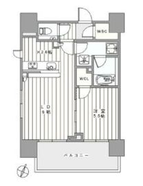 クラッシィスイート赤坂 7階 間取り図