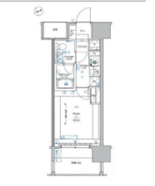 シーフォレシティ芝浦 6階 間取り図