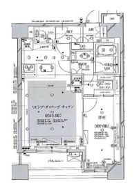 グラーサ白金高輪 14階 間取り図