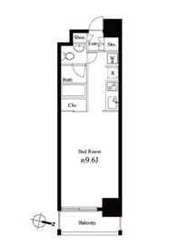 グレンパーク秋葉原イースト 708 間取り図