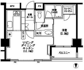 高輪ザ・レジデンス 4階 間取り図