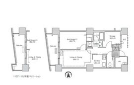 アクティ汐留 1112 間取り図