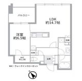 シティタワー麻布十番 6階 間取り図