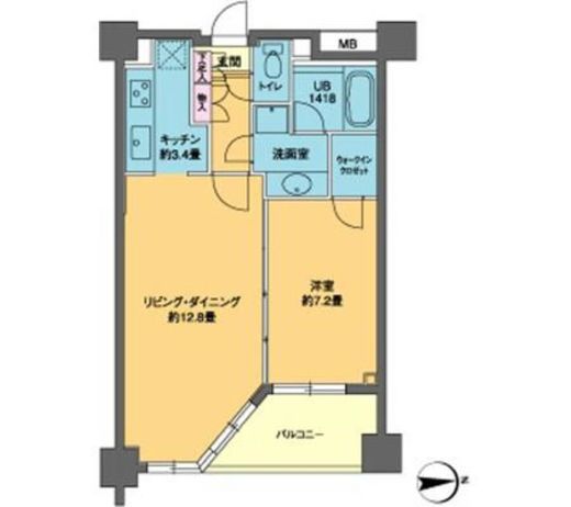 カスタリア高輪 310 間取り図