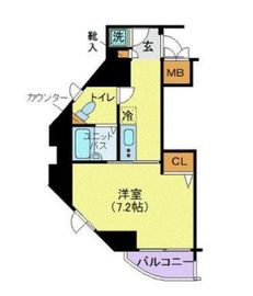 リクレイシア三田 2階 間取り図