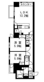 ムルーエ築地 301 間取り図