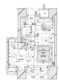 ザ・ミッドハウス新宿御苑 6階 間取り図