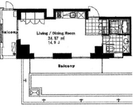 ベルファース秋葉原 1803 間取り図