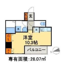 アクシア日本橋茅場町 902 間取り図