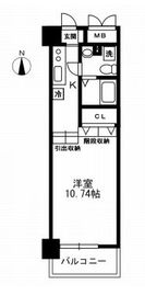 レジディア上野御徒町 805 間取り図