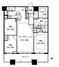 芝浦アイランド ケープタワー 36階 間取り図