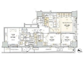 五番町マンション 16階 間取り図