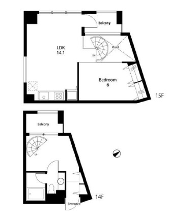 カラム 1401 間取り図