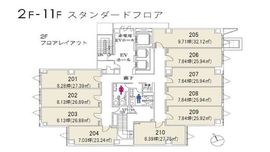 クロスオフィス内幸町 202 間取り図