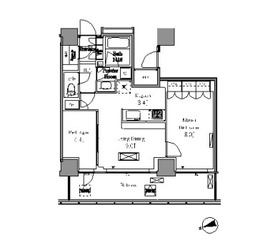 レガリス新宿落合 1812 間取り図