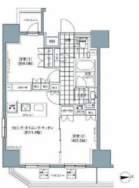 パークハビオ上野3丁目 901 間取り図