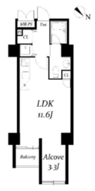 アーバンパーク代々木 405 間取り図