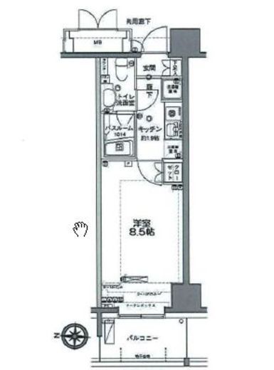 MFPRコート木場公園 509 間取り図