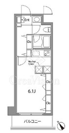 カスタリア中目黒 505 間取り図