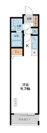 カッシア目黒 412 間取り図