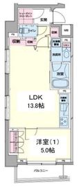 プライムアーバン日本橋浜町 801 間取り図