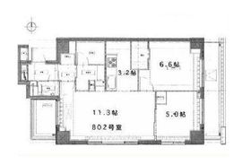 クローバー高輪 802 間取り図