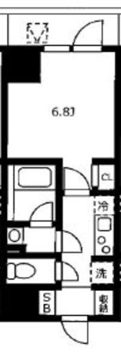 ハーモニーレジデンス浜松町 7階 間取り図
