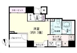 ベラカーサ秋葉原 9階 間取り図