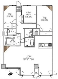 新宿アイランドレジデンス 8階 間取り図