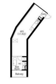 コムス上原 403 間取り図
