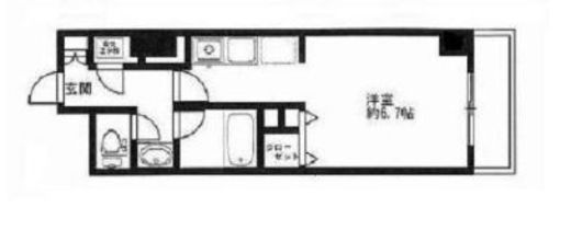 HF駒沢公園レジデンスタワー 2106 間取り図