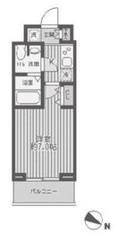 レジディア蒲田 1503 間取り図