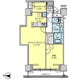 ブリリアイスト東雲キャナルコート 1106 間取り図