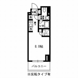 レジディア杉並方南町 120 間取り図