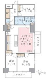 ブリリアイスト東雲キャナルコート 415 間取り図