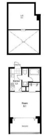 ベルファース東麻布テラス 802 間取り図