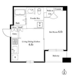 エルヴィータ代々木 302 間取り図