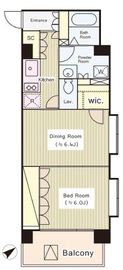 コートラクリア京橋 1103 間取り図