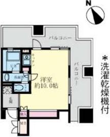 ルネ新宿御苑タワー 1302 間取り図