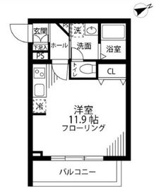 グリーニエ西新宿弐番館 404 間取り図