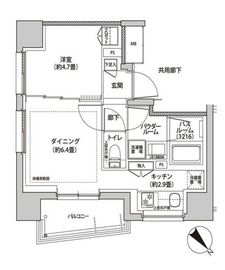 シティハウス文京茗荷谷 4階 間取り図