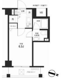 アーバンファースト神楽坂 2階 間取り図