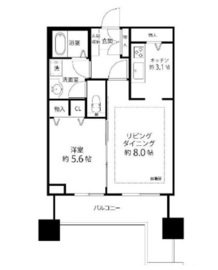 河田町ガーデン 1-2003 間取り図