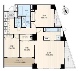 グラツィオーソ神楽坂イースト 6階 間取り図