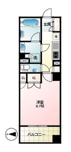 ローレルコート新宿夏目坂 2階 間取り図