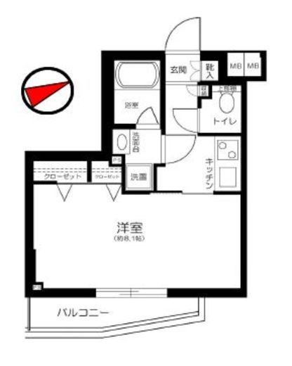 メインステージ新橋 10階 間取り図