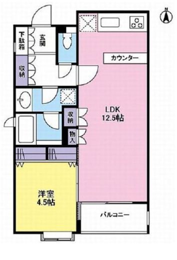 スカーラ広尾ステーションプラザ 5階 間取り図