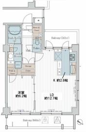 カスタリア三宿 209 間取り図