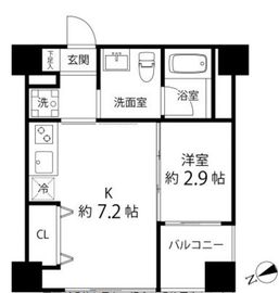 ハイリーフ上野 803 間取り図