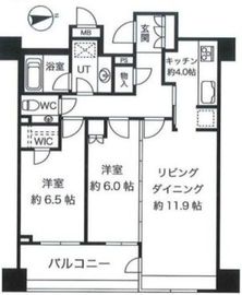 グレンパーク駒場 7階 間取り図